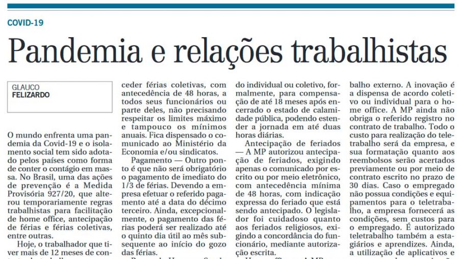 Jornal Correio Popular de Campinas/SP